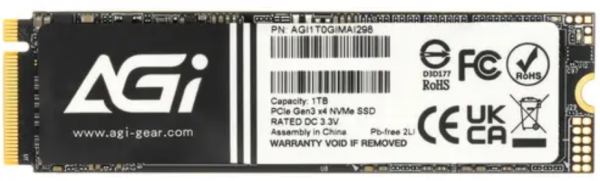 фото Накопитель SSD M.2 2280 AGI AGI1T0GIMAI298 в Красноярске 1024 ГБ
