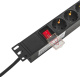 фото Блок розеток 19", 7 розеток EKF TRC-HPD-LS-16A-7SH-2MSH в Волгограде
