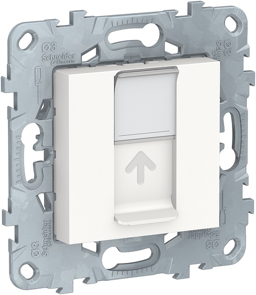 

Розетка Schneider Electric NU541518 UnicaNew, белый, компьютерная, RJ45, одиночная кат. 6 UTP, NU541518