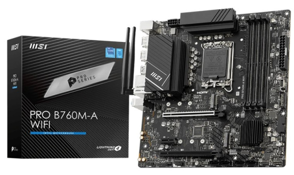 фото Материнская плата mATX MSI PRO B760M-A WIFI в Екатеринбурге