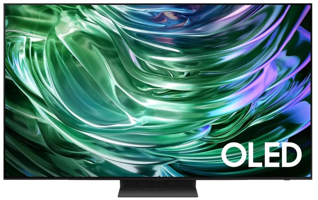 

Телевизор OLED Samsung QE55S90DAUXRU 55" Series 9 черный графит 4K Ultra HD 120Hz DVB-T2 DVB-C DVB-S2 USB WiFi Smart TV (RUS), QE55S90DAUXRU