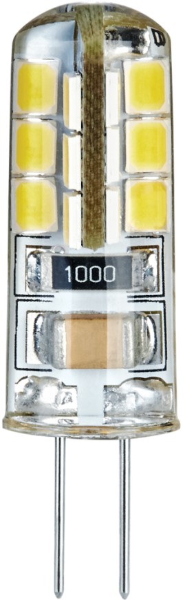 

Лампа светодиодная Navigator NLL-S-G4-2.5-230-3K силикон, 2,5Вт, 220-240В, 3000К, 170лм, G4, 11х35мм, капсульная (71347), NLL-S-G4-2.5-230-3K