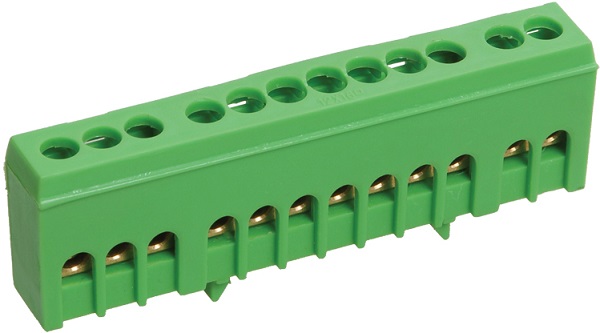 

Шина IEK YNN10-69-12KD-K06 ЗЕМЛЯ в корпусе изолированная на DIN-рейку ШНИ-6х9-12-К-З, YNN10-69-12KD-K06