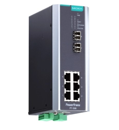 Изображение товара Коммутатор MOXA PT-508-MM-LC-48 управляемый настольный 6x10/100TX, 2x100FX