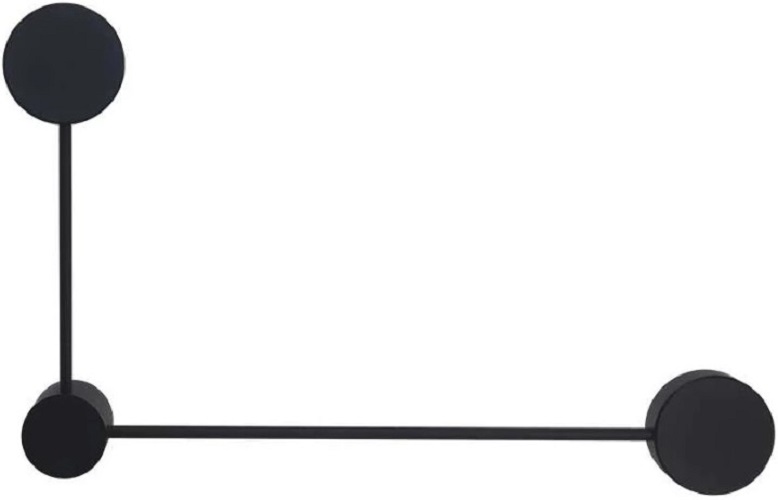 

Светильник настенно-потолочный WOLTA WSL-GX53/13-L под лампу GX53 настенный черный Molecule, WSL-GX53/13-L