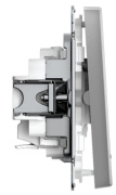 фото Выключатель двухклавишный с подсветкой Systeme Electric GAL000953S