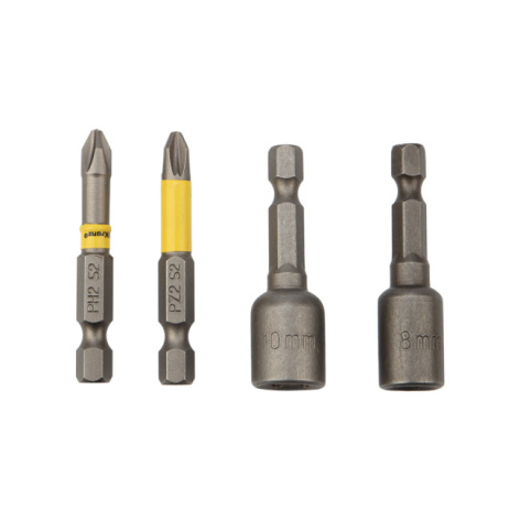 Изображение товара Набор бит KRANZ KR-92-0461 с магнитным наконечником 4 шт 50 мм