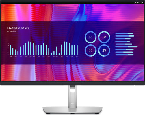 Монитор 27" Dell P2723DE 210-BDEH 2560x1440, IPS LED, 16:9, 5ms, 1000:1, 60Hz, 350cd/m2, 178°/178°, HDMI, DP, 5*USB, black/silver