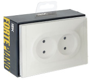 фото Розетка двухместная без заземления  IEK FP-R20-10-1-K01