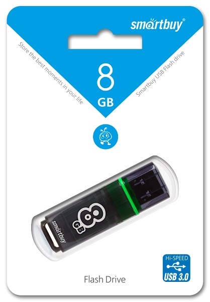 

Накопитель USB 3.0 8GB SmartBuy SB8GBGS-DG Glossy серый, SB8GBGS-DG