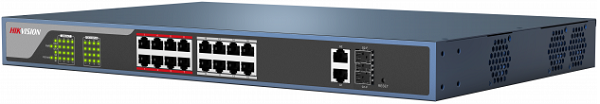 

Коммутатор PoE HIKVISION DS-3E0318P-E/M(B) 16хRJ45 100M PoE с грозозащитой 6кВ/Uplink порт 1000М Ethernet/Uplink порт 1000М SFP, бюджет PoE 130Вт, про, DS-3E0318P-E/M(B)
