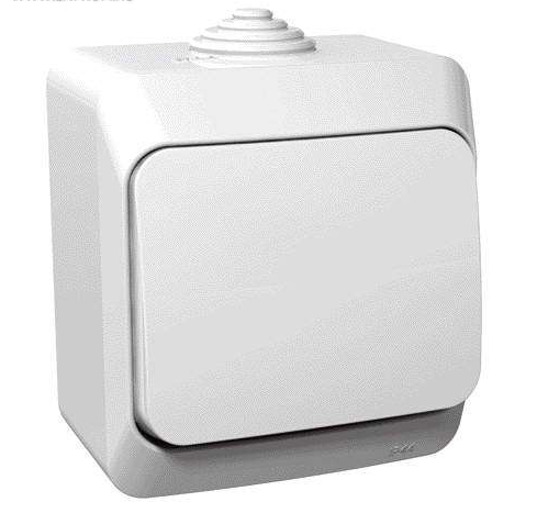 

Кнопка Schneider Electric KA10-041B Этюд нажимная наружная, 10А, IP44, в сборе (сх.1) (белая), KA10-041B