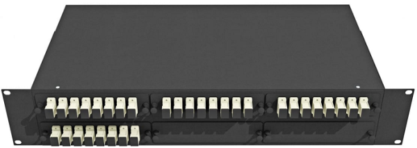 фото Кросс оптический стоечный  TopLAN КРС-Top-2U-32SC/U-OM2-BK в Уфе
