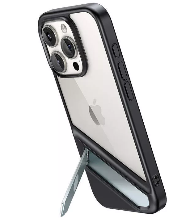 

Защитный чехол UGREEN LP738 25405_ с подножкой, для iPhone 15 Plus 6.7", черный, LP738