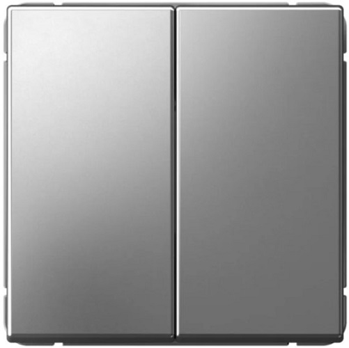 

Выключатель двухклавишный кнопочный Systeme Electric GAL000917 ArtGallery сх.2, 10А, механизм, сталь, GAL000917