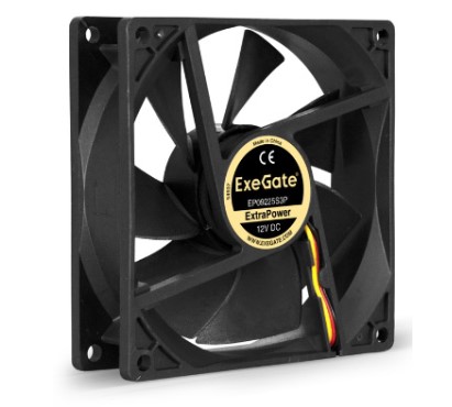 

Вентилятор для корпуса Exegate ExtraPower EP09225B3P EX297052RUS 92x92x25 mm, 2500rpm, 51CFM, 32dBa, 3-pin, ExtraPower EP09225B3P