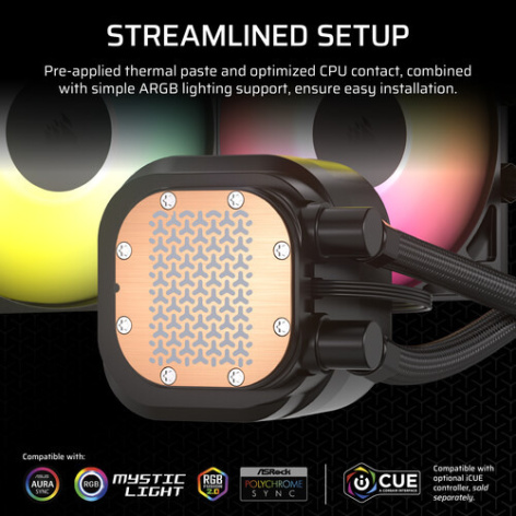 фото Система охлаждения жидкостная Corsair NAUTILUS 240 ARGB