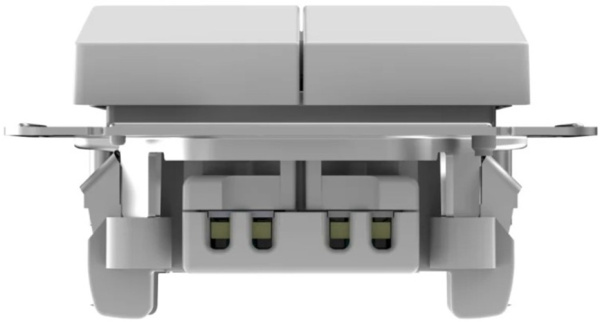 фото Выключатель двухклавишный  Systeme Electric ATN440151S в Омске