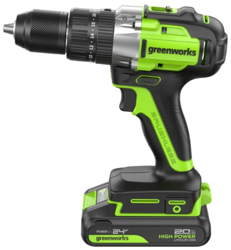 фото Дрель - шуруповерт Greenworks GD24DD60