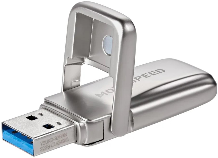 

Накопитель USB 3.0 32GB Move Speed YSUKD-32G3N YSUKD металл серебро, YSUKD-32G3N