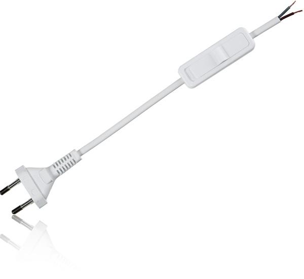 

Шнур Zamel SP/W1,9(2х0,5)BIA плоский 2х0,5мм2 с выключателем и вилкой; белый; 1,9 метра, SP/W1,9(2х0,5)BIA