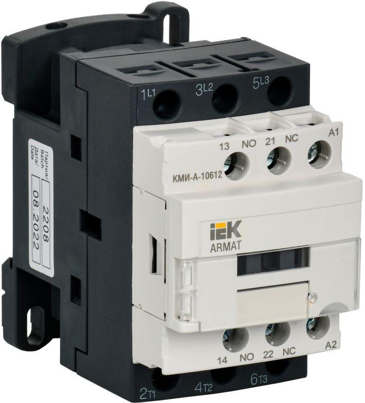 

Контактор IEK AR-ACC-11-006-024-11 ARMAT КМИ-А-10612 LC1D 6А 24В/АС3 1NO/1NC, AR-ACC-11-006-024-11
