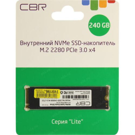 фото Накопитель SSD M.2 2280 CBR SSD-240GB-M.2-LT22 в Волгограде 240 ГБ