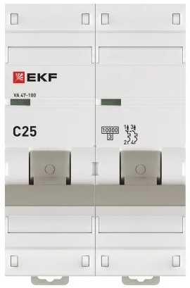 фото Автоматический выключатель  EKF mcb47100-2-25C-pro в Санкт-Петербургe
