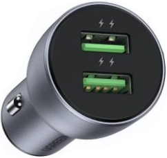 

Зарядное устройство автомобильное UGREEN CD213 10144_ dual 2*USB-A, 36W, цвет: темно-синий, CD213