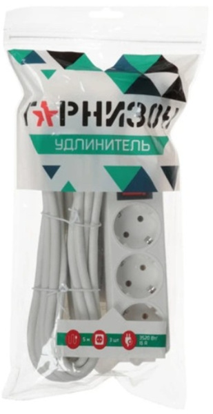фото Удлинитель сетевой Garnizon ELB-G3-W-5 в Смоленске