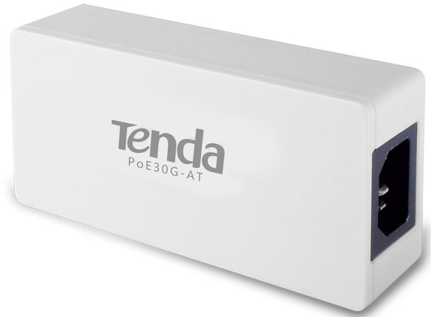 

Инжектор PoE Tenda PoE30G-AT совместимость с IEEE802.3at; 2 порта GE RJ45; 1000M PoE расширение. (48В/30Вт), PoE30G-AT