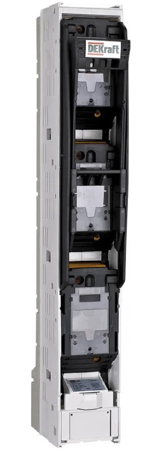 

Предохранитель-выключатель-разъединитель DEKraft 21405DEK вертикальный 250А трехфазное отключение_ПВР-101, 21405DEK