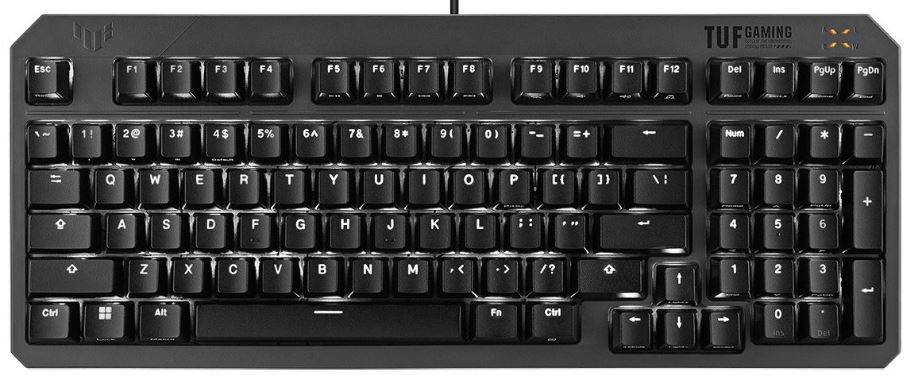 

Клавиатура проводная ASUS RA07 TUF K3 GEN II 90MP0390-BKRA01 механическая, 97 клавиш, RD/RU/DS ABS, RA07 TUF K3 GEN II