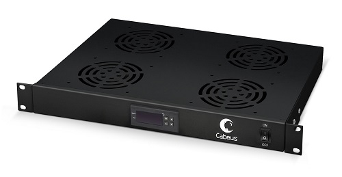 

Вентиляторный модуль Cabeus JG03t-BK 19", глубина 320 mm, 4 вентилятора, с цифровым термодатчиком, цвет черный (RAL 9004), JG03t-BK