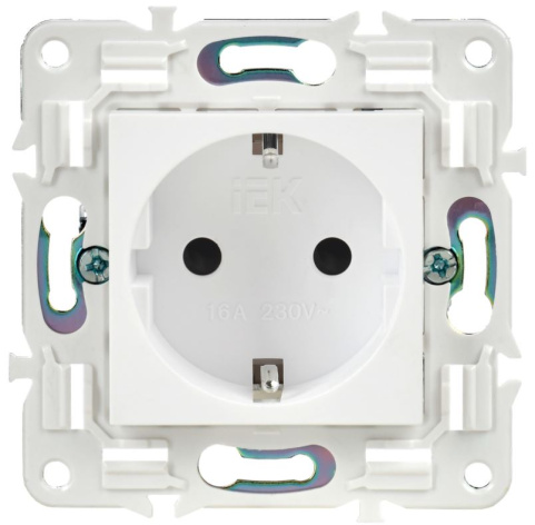 фото Розетка с заземлением  IEK SK-R14-16-K01 в Уфе