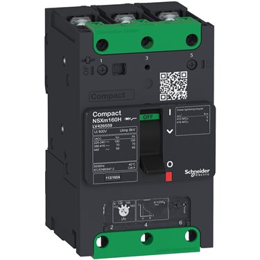 

Автоматический выключатель Schneider Electric LV426258 3P 25kA TM125D каб.наконеч./шины, LV426258