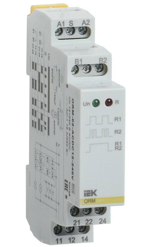 

Импульсное реле IEK ORM-02-ACDC12-240V ORM 2 конт. 12-240В AC/DC, ORM-02-ACDC12-240V