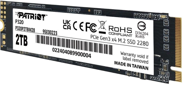 фото Накопитель SSD M.2 2280 Patriot Memory P320 в Уфе 2048 ГБ