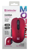фото Мышь Defender Gassa MM-105 Red