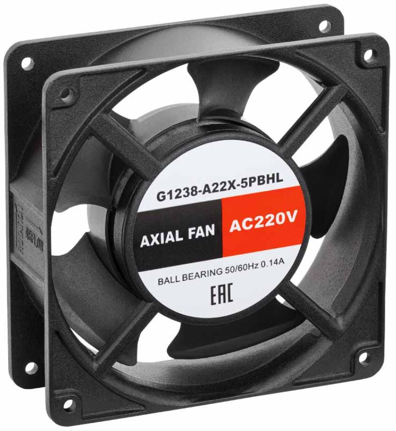 

Вентилятор SILART G1238-A22X-5PBHL осевой, 120 х 120 х 38, 220 VAC, подшипник качения, G1238-A22X-5PBHL