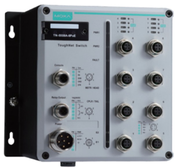 

Коммутатор управляемый MOXA TN-5508A-8PoE-WV-CT-T L2 8*802.3at PoE+ M12 connectors, 24 - 110 VDC, Coating, TN-5508A-8PoE-WV-CT-T