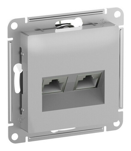 Изображение товара Розетка компьютерная Systeme Electric ATN000388 встраиваемая RJ-45 2 разъема