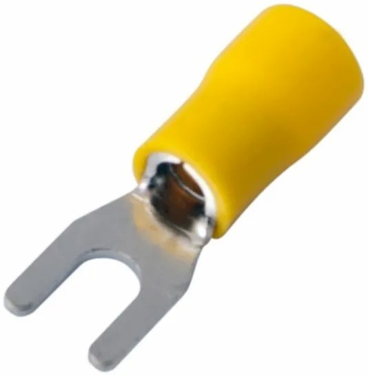 

Наконечник Rexant 08-0151 вилочный изолированный 4.3 мм 4-6 мм2 (НВи 6.0-4/НВи 5,5-4) желтый, 08-0151