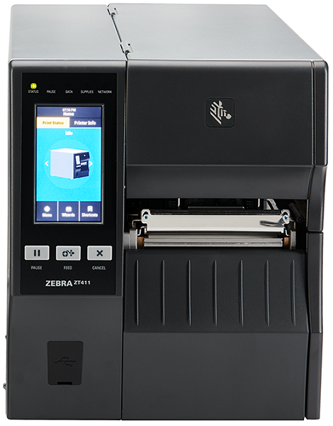 

Термопринтер Zebra ZT41142-T0E0000Z TT Printer ZT411; 4'', 203 dpi, Euro and UK cord, Serial, USB, 10/100 Ethernet, Bluetooth 4.1/MFi, USB Host, EZPL, ZT41142-T0E0000Z