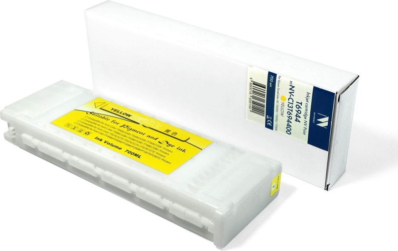 

Картридж струйный NVP NV-C13T694400 T6944 Yellow для Epson SureColor SC-T5200/T3200/T7200 (700 мл), NV-C13T694400