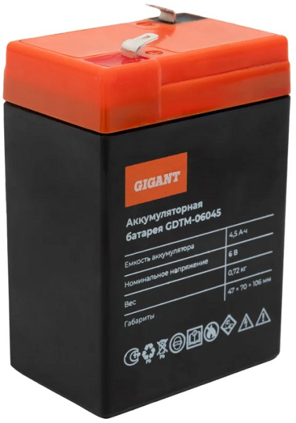 фото Батарея аккумуляторная Gigant GDTM-06045 в Челябинске