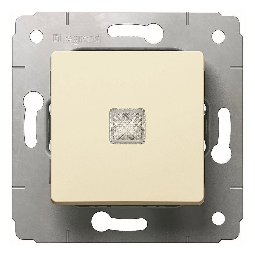 

Выключатель Legrand 773710 Cariva - с подсветкой, автоматические клеммы, 10 АX, 250 В~, слоновая кость, 773710