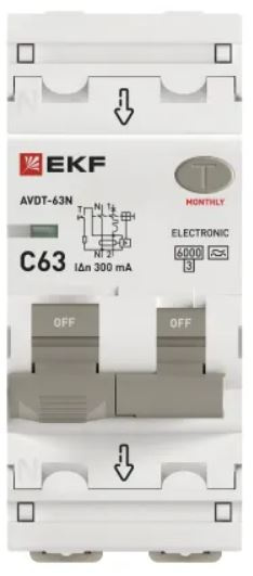 фото Автомат дифференциальный EKF D63N26EA63C300 в Казани