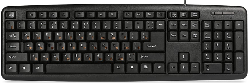 

Клавиатура SmartBuy ONE 112 SBK-112U-K USB, черная, ONE 112