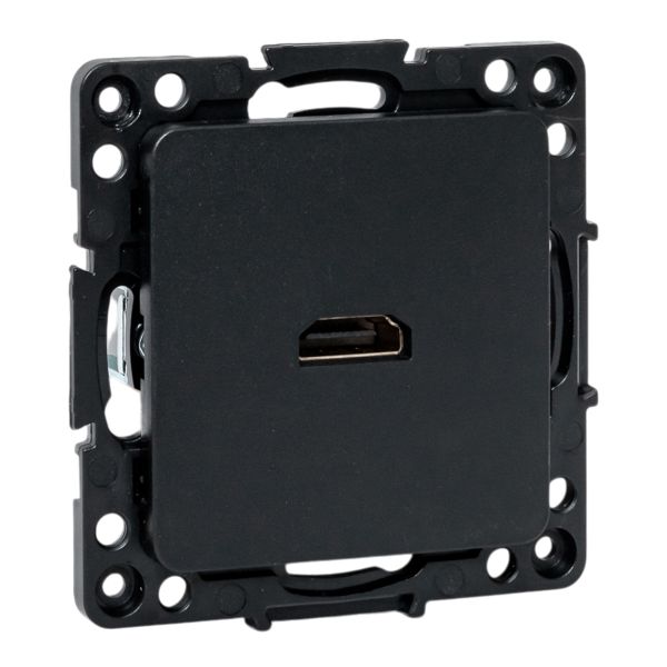 

Розетка HDMI механизм EKF EZA00-327-10 Стокгольм черный, EZA00-327-10